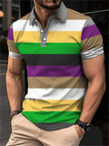 Camisa Polo Masculina Listrada Digital 3D - Manga Curta