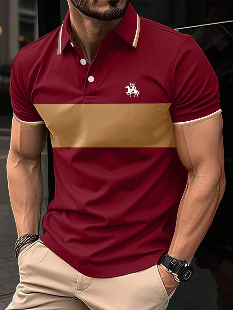 Camisa Polo Masculina 3D - Estampa Moderna com Gola Redonda - Casual e Confortável