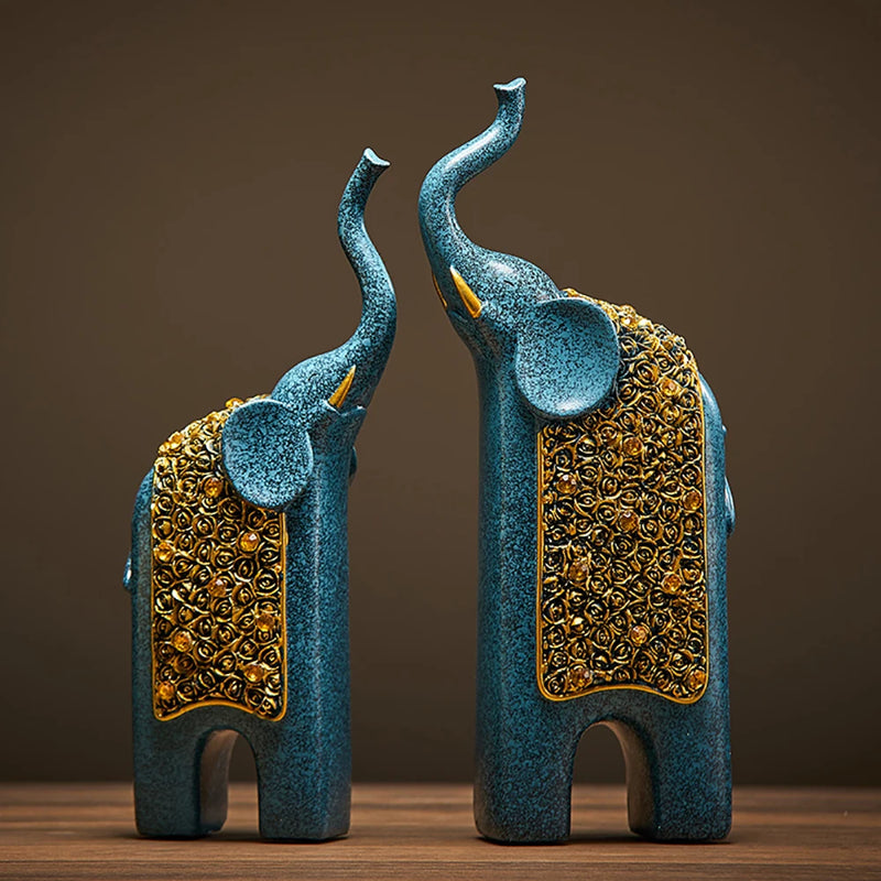 Ornamentos de Elefante Luxo – Prosperidade e Sofisticação na Sua Casa