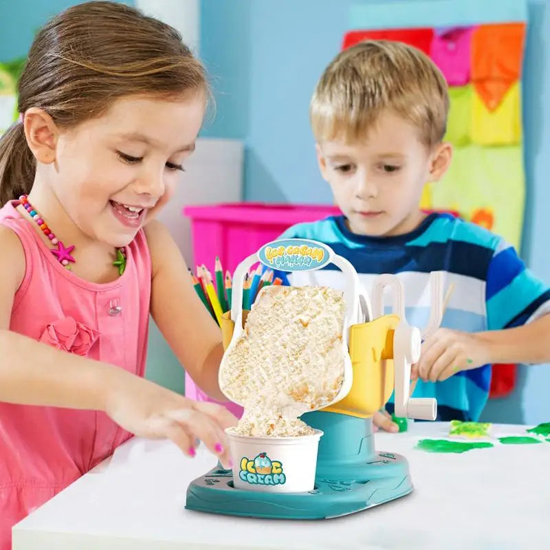 Máquina de Sorvete Infantil - Maker de Sorvete Manual para Crianças, Faça Sorvete Rápido e Fácil 🍨✨