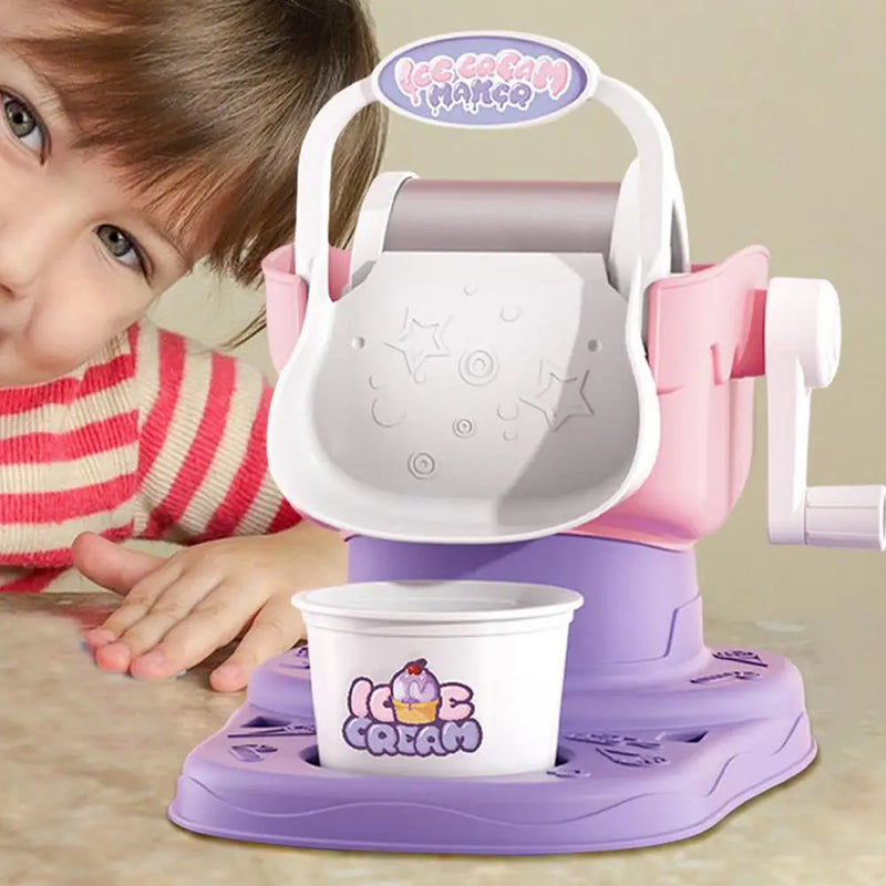 Máquina de Sorvete Infantil - Maker de Sorvete Manual para Crianças, Faça Sorvete Rápido e Fácil 🍨✨