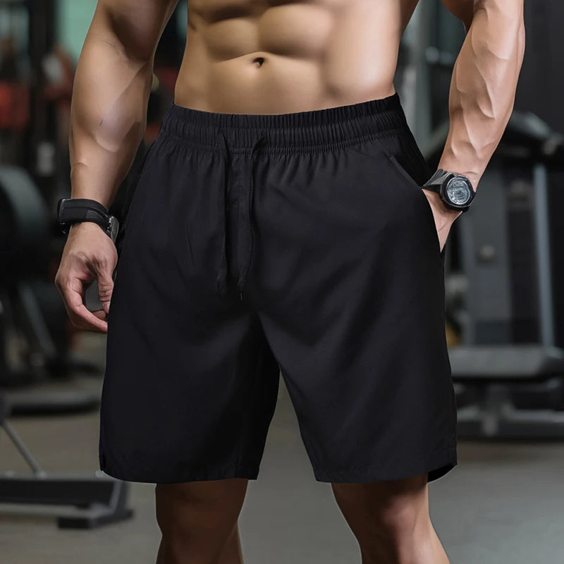 Shorts Masculino Fitness Rápida Secagem - Cós Elástico, Bolsos, Ideal para Corrida e Atividades Esportivas