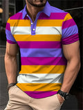 Camisa Polo Masculina Listrada Digital 3D - Manga Curta