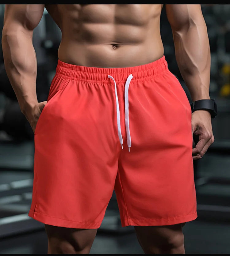 Shorts Masculino Fitness Rápida Secagem - Cós Elástico, Bolsos, Ideal para Corrida e Atividades Esportivas