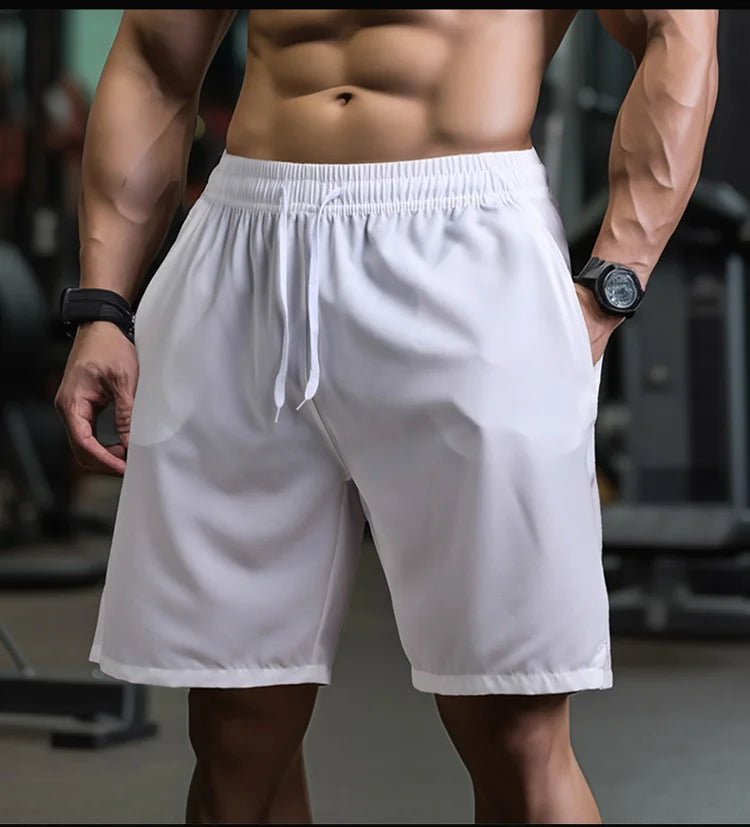 Shorts Masculino Fitness Rápida Secagem - Cós Elástico, Bolsos, Ideal para Corrida e Atividades Esportivas