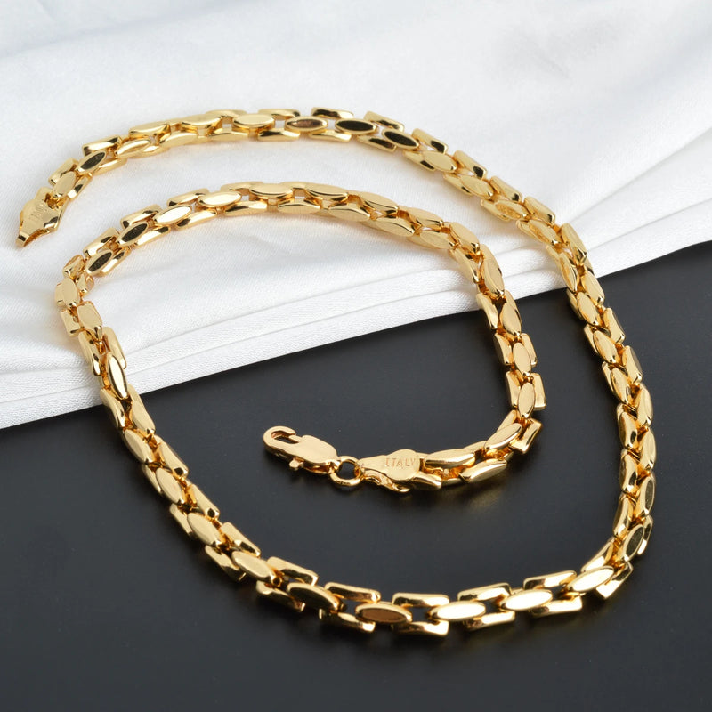 Colar Corrente Hiphop Ouro 18k Banhado – Acessório Moderno para Homens e Mulheres