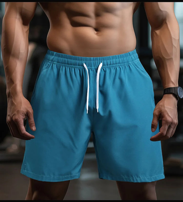 Shorts Masculino Fitness Rápida Secagem - Cós Elástico, Bolsos, Ideal para Corrida e Atividades Esportivas