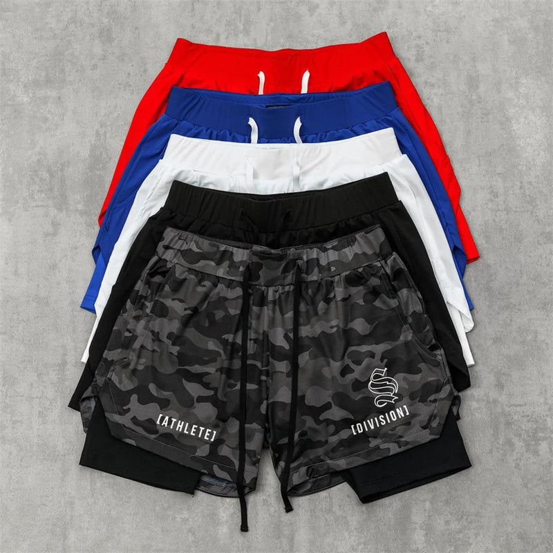 Shorts Atleta Estilo - Casual, Estampado, Modelagem Regular, Cordão Ajustável