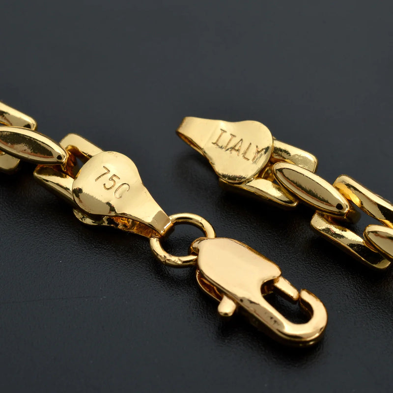 Colar Corrente Hiphop Ouro 18k Banhado – Acessório Moderno para Homens e Mulheres