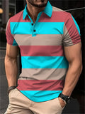 Camisa Polo Masculina Listrada Digital 3D - Manga Curta