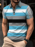 Camisa Polo Masculina Listrada Digital 3D - Manga Curta