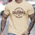 Camiseta Masculina Costa Oeste Califórnia - Algodão Confortável