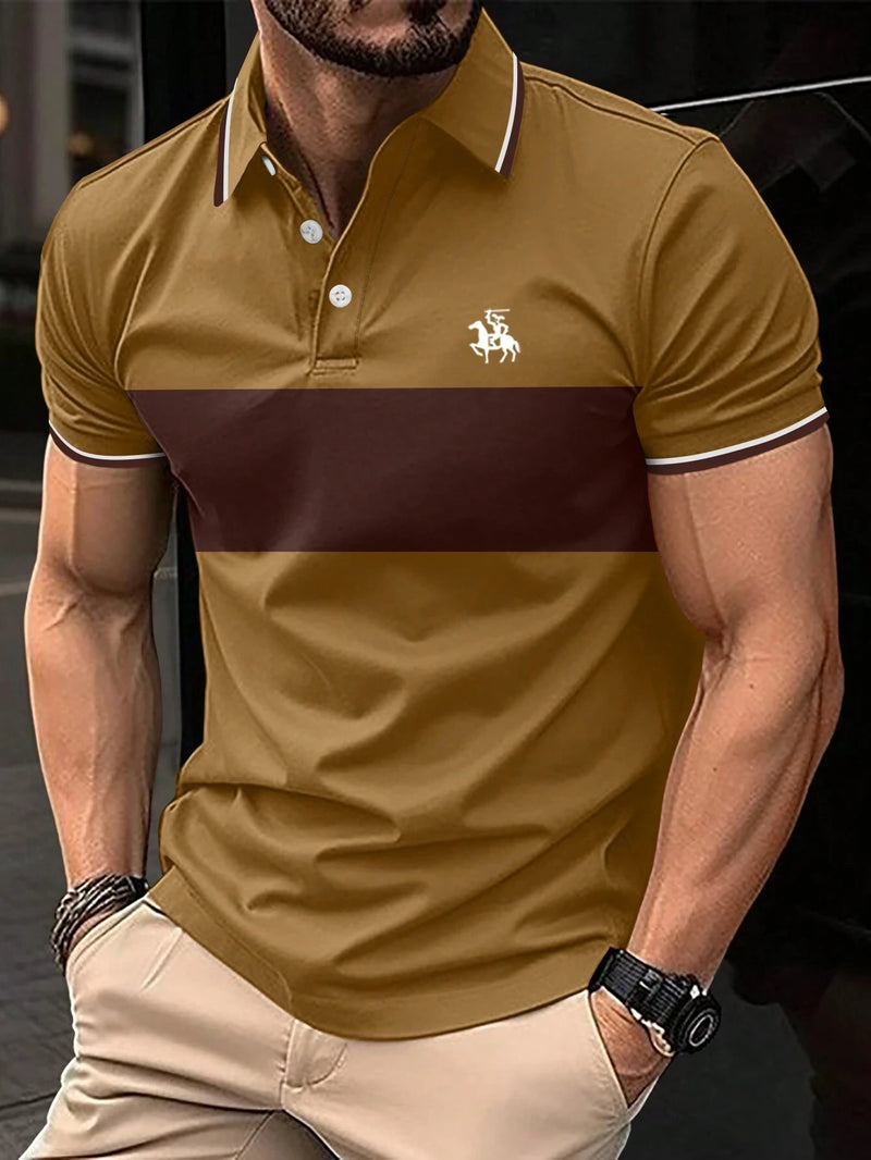 Camisa Polo Masculina 3D - Estampa Moderna com Gola Redonda - Casual e Confortável