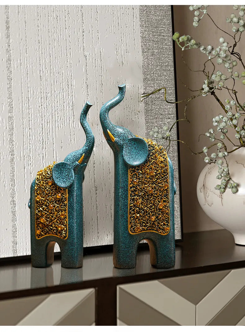 Ornamentos de Elefante Luxo – Prosperidade e Sofisticação na Sua Casa